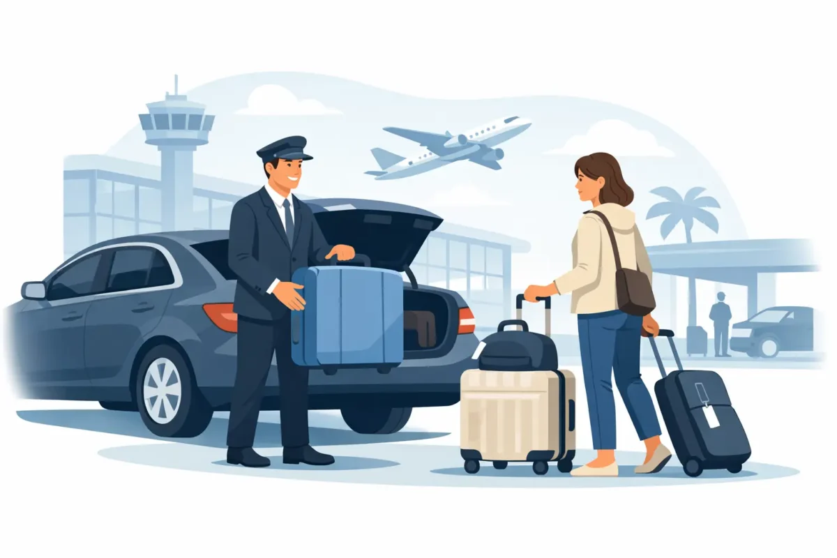 Airport Pickup With Luggage Assistance