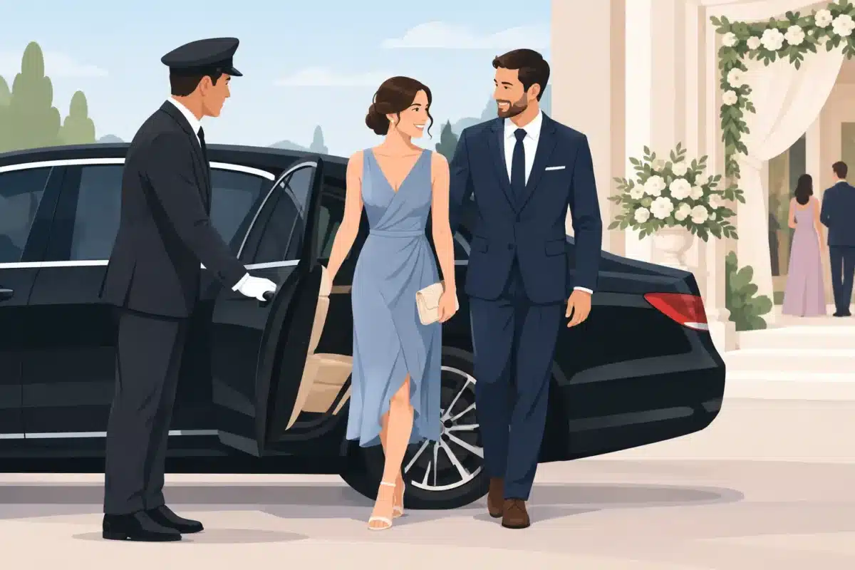 A Chauffeur for Wedding Guests Who Arrives on Time